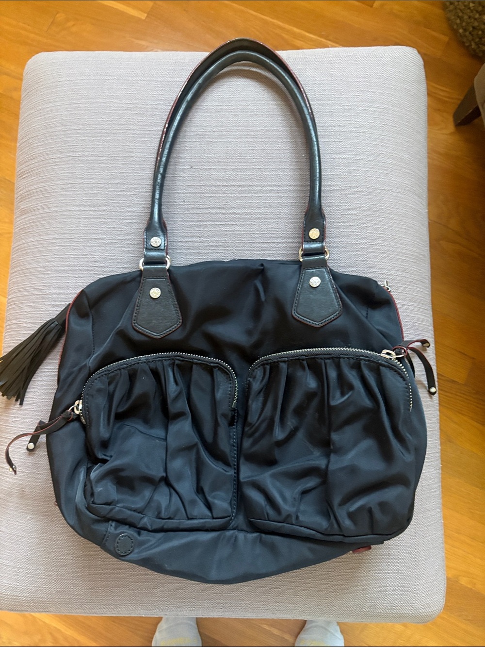 MZ Wallace Hayley Black Tote Bag